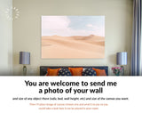 Desert Shapes Canvas Print // Sand Dunes of Huacachina Peru