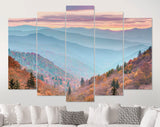 Smoky Mountains Canvas Print // Smoky Mountains National Park Tennessee USA autumn landscape