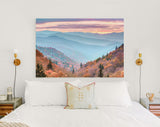 Smoky Mountains Canvas Print // Smoky Mountains National Park Tennessee USA autumn landscape