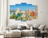 Salt Lake City Canvas Print // Temple Square Salt Lake City Utah USA