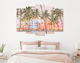 Ocean Drive Canvas Print // Miami Beach Florida USA on Ocean Drive