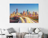 Houston Canvas Print // Houston Texas USA City Skyline