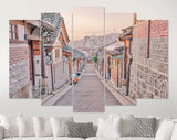 Bukchon Hanok Village Canvas Print // Bukchon Hanok Village in Seoul South Korea