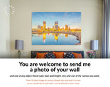 Milwaukee Canvas Print // Milwaukee Wisconsin USA downtown city skyline on Lake Michigan