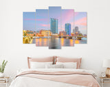 Grand Rapids Canvas Print // Grand Rapids Michigan USA Downtown Skyline