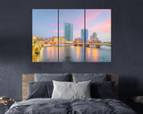 Grand Rapids Canvas Print // Grand Rapids Michigan USA Downtown Skyline