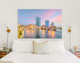 Grand Rapids Canvas Print // Grand Rapids Michigan USA Downtown Skyline