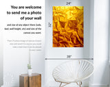 Crumpled Foil Canvas Print // Crumpled Gold Metal Foil