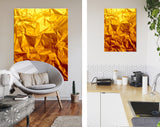 Crumpled Foil Canvas Print // Crumpled Gold Metal Foil