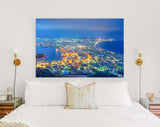 Hokkaido Canvas Print // Hokkaido Japan City Skyline From Mt Hakodate // Canvas Wall Art