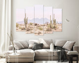 Arizona Desert Canvas Print // The Four Peaks and Saguaros // Central Arizona Desert