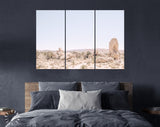 Desert Rock Formations Canvas Print // Joshua Tree National Park near Palm Springs in the California desert in the USA