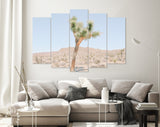 Joshua Tree Canvas Print // Extraordinary Stone Formations And Yucca In Nature In The Joshua Tree National Park California