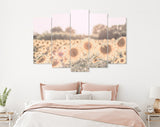 Sunflowers Canvas Print // Sunflower Field Wall Art