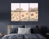 Sunflowers Canvas Print // Sunflower Field Wall Art