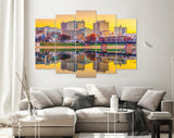 Harrisburg Canvas Print // Harrisburg Pennsylvania USA skyline on the Susquehanna River