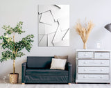 White Paper Canvas Print // Scattered White Paper