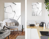 White Paper Canvas Print // Scattered White Paper