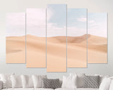 Desert Shapes Canvas Print // Sand Dunes of Huacachina Peru