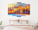 St. Augustine Canvas Print // St. Augustine Florida USA city skyline and Bridge of Lions