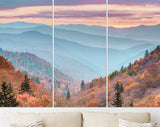 Smoky Mountains Canvas Print // Smoky Mountains National Park Tennessee USA autumn landscape