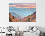 Smoky Mountains Canvas Print // Smoky Mountains National Park Tennessee USA autumn landscape