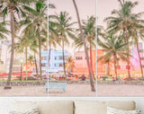 Ocean Drive Canvas Print // Miami Beach Florida USA on Ocean Drive