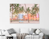 Ocean Drive Canvas Print // Miami Beach Florida USA on Ocean Drive