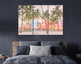 Ocean Drive Canvas Print // Miami Beach Florida USA on Ocean Drive