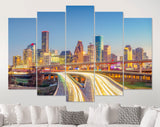 Houston Canvas Print // Houston Texas USA City Skyline