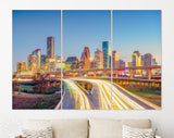 Houston Canvas Print // Houston Texas USA City Skyline