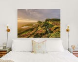 Skye Canvas Print // Sunset Over The Mountains of Skye United Kingdom