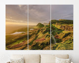 Skye Canvas Print // Sunset Over The Mountains of Skye United Kingdom