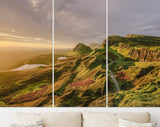 Skye Canvas Print // Sunset Over The Mountains of Skye United Kingdom