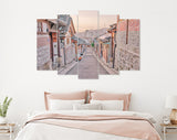 Bukchon Hanok Village Canvas Print // Bukchon Hanok Village in Seoul South Korea