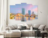 Grand Rapids Canvas Print // Grand Rapids Michigan USA Downtown Skyline