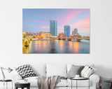 Grand Rapids Canvas Print // Grand Rapids Michigan USA Downtown Skyline