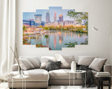 Cleveland Canvas Print // Cleveland Ohio USA Skyline