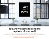 Get [Sh]it Done Canvas Print // Office Wall Decor // Motivational Modern Art