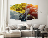 Motorcycle Rider Canvas Print // Motorbike on the Road Riding