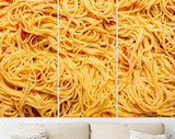 Spaghetti Canvas Print // Spaghetti with Italian Tomato Sauce // Cooked Spaghetti with a Savory Sauce