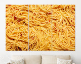 Spaghetti Canvas Print // Spaghetti with Italian Tomato Sauce // Cooked Spaghetti with a Savory Sauce