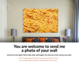 Spaghetti Canvas Print // Spaghetti with Italian Tomato Sauce // Cooked Spaghetti with a Savory Sauce