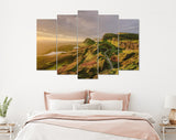 Skye Canvas Print // Sunset Over The Mountains of Skye United Kingdom