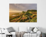 Skye Canvas Print // Sunset Over The Mountains of Skye United Kingdom