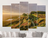 Skye Canvas Print // Sunset Over The Mountains of Skye United Kingdom