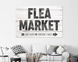 Flea Market Canvas Print // Flea Market Antiques and Vintage Finds Canvas Wall Art Farmhouse Decor
