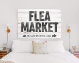 Flea Market Canvas Print // Flea Market Antiques and Vintage Finds Canvas Wall Art Farmhouse Decor