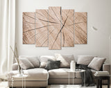 Wood Texture Canvas Print // Cross-Section of Tree Trunk Canvas Wall Decor // Luxury Abstract Printing