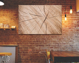 Wood Texture Canvas Print // Cross-Section of Tree Trunk Canvas Wall Decor // Luxury Abstract Printing